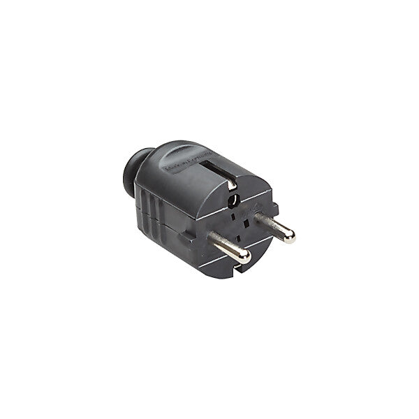 BACHMANN Schutzkontakt-Stecker sw, Zentral 910.170